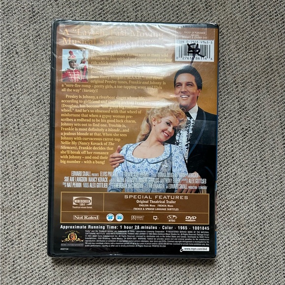 Elvis Presley DVD Frankie and Johnny New Sealed - Picture 4 of 4